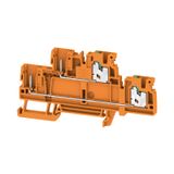 Pluggable terminal, SNAP IN, orange, 2.5 mm², 22 A, Number of connecti