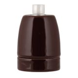 Lampholder Porcelain E27 Brown