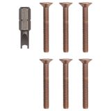 Kit of 6 screws + key Pixel Up copper