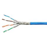 S/FTP Cable Cat.7, 4x2xAWG23/1, 1.000MHz, LS0H, Dca 30% blue (The price is shown without markup on metals. Request a quote for accurate information)
