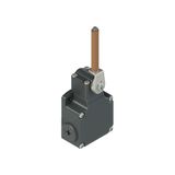 Position switch with porcelain roller lever