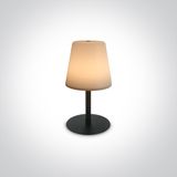 BLACK 2W WW TABLE LAMP RECHARGEABLE USB IP44 DIMMABLE