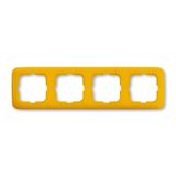 33-Healthcare Quadruple frame, for horizontal and vertical mounting type: 2514-214/Y yellow (1725-0-0951 Y)