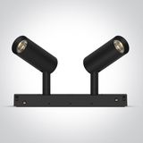 42108AL/B/V BLACK 2x6W CCTV 48V IP20 ADJUSTABLE DALI