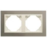 DOUBLE FRAME TITANIUM/PEARL