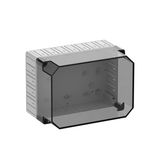 Empty enclosure, transparent, Type of protection IP30, Impact strength IK07, Protection class II, Rated voltage 690V AC, Halogen free