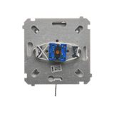 Two gang switch, (module), 16AX, Screw, cream white/electro white