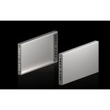 Base/plinth trim panels, sides, for VX base/plinth system, stainless steel New version
