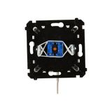 Double USB charger, A+A, (module), 2.1A, 230V, black matt