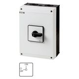 T5B-4-11/I4 Multi-speed switches, T5B, 63 A, surface mounting, 4 contact unit(s), Contacts: 8, 90 °, maintained, Without 0 (Off) position, 1-2, SOND 28, Design nu