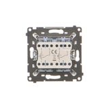 Quintuple frame, metal, inox dark