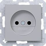 Wall socket without earth connection, Safety Plus, A.x/C.x, titanium