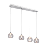 Flynt LED pendant 4-pc chrome