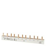 Pin busbar, 16 mm2 connection: 3-phase/+ 8x phase touch-safe for 1FI, 4-pole, NLI+8LS, 1-pole Pin