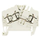 Feed-through terminal, Tension-clamp connection, 2.5 mm², 800 V, 24 A, white
