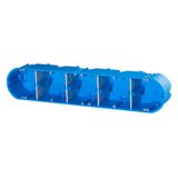 Hollow wall device socket solid, 5-way