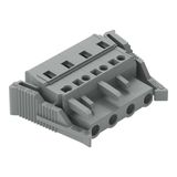 1-conductor female connector CAGE CLAMP® 2.5 mm² gray