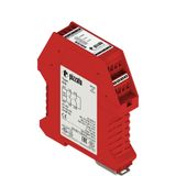 Safety module for bimanual controls, according EN ISO 13851 type III C, 2NO