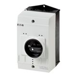 +CI-PKZ0-G Insulated enclosure, +rotary handle, black/grey