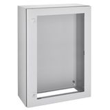 Wall-mounted encl. 1 glazed door IP66, H=800 W=600 D=300mm