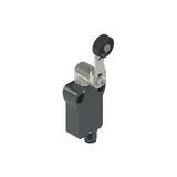 Modular prewired switch with adjustable straight metal revolving lever diam. 20 roller