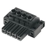 PCB plug-in connector, female plug, 7.62 mm, Number of poles: 6, 180°, Clamping yoke connection, Clamping range, max. : 10 mm², Box