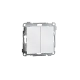 SWITCH FLUSH MOUNTED 1+1 S WHITE 6-PACK