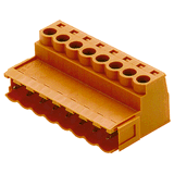 PCB plug-in connector, male plug, 5.08 mm, Number of poles: 7, 180°, Clamping yoke connection, Clamping range, max. : 3.31 mm², Box