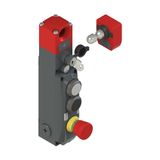 NG series safety switch with lock and integrated control devices, with actuator