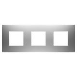 EGO INTERNATIONAL PLATE - IN PAINTED TECHNOPOLYMER - 2+2+2 MODULES HORIZONTAL - MAGNETIC GRAY - CHORUSMART