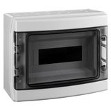 Distribution Board 1-row, 12MW, IP65, transparent door
