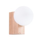 Wall lamp BULBO natural wood