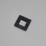 1G WALL PLATE / HORIZONTAL / NO INFILLS / WITH LOGO / BLACK