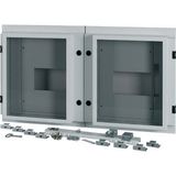 XTMP2N4W4CC-H550W1000 Front cover for 2x NZM4, withdrawable, HxW=550x1000mm, IP55, grey