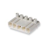 Coupler 5-p plug, narrow, wht