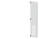 SIVACON, door half, left, with ventilation openings, IP20, H: 2200 mm, W: 400 mm, RAL