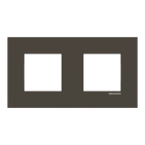 Frame 2-gang - Niessen logo - Anthracite