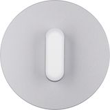Cover plate toggle rotary switch/spring-return p-b, R.classic, alu/po