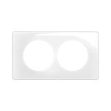 PLATE 2G 57MM ENAMELLED WHITE