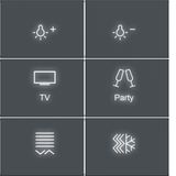 KNX pushbutton cover, 6-way, with backlight, A.x/C.x, anthracite