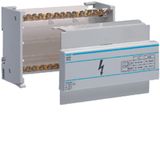Brass busbar terminal 90A, 2pole