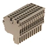 Z-series, Plug-in connector, dark beige, Direct mounting