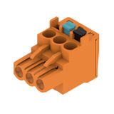PCB plug-in connector, female plug, 5.08 mm, Number of poles: 3, 90°, PUSH IN with actuator, Clamping range, max. : 3.31 mm², Box