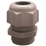 Cable Gland with slats Polyamide 6 M12 Reductor Grey RAL 7001