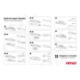 Hybrid wiper blade multiconnect 14" (350mm) 11 adapters