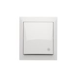 Splash-proof intermediate switch, 10AX, white