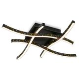 LED wall- and ceiling lights, black, LED/24W