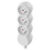 Power Strip without cable 3 sockets, white