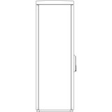 Cable management enclosure 2 door, F6, RAL7032, IP44