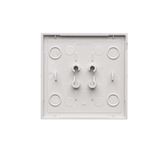 Single switch with backlight, LED not replaceable Color: blue, (module), 10AX, quick connection, satin, metallized